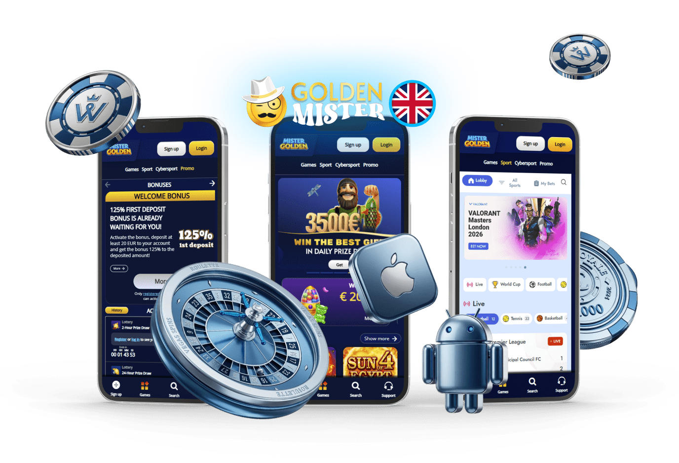 Use the Golden Mister casino app in the UK
