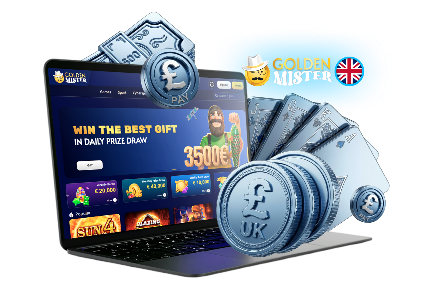 Golden Mister offers convenient payment methods for the UK