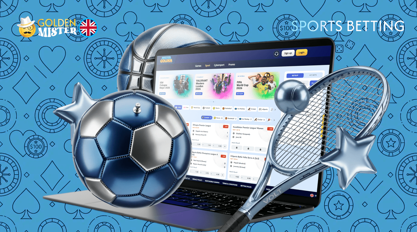 Golden Mister UK Casino offers the option to place sports bets